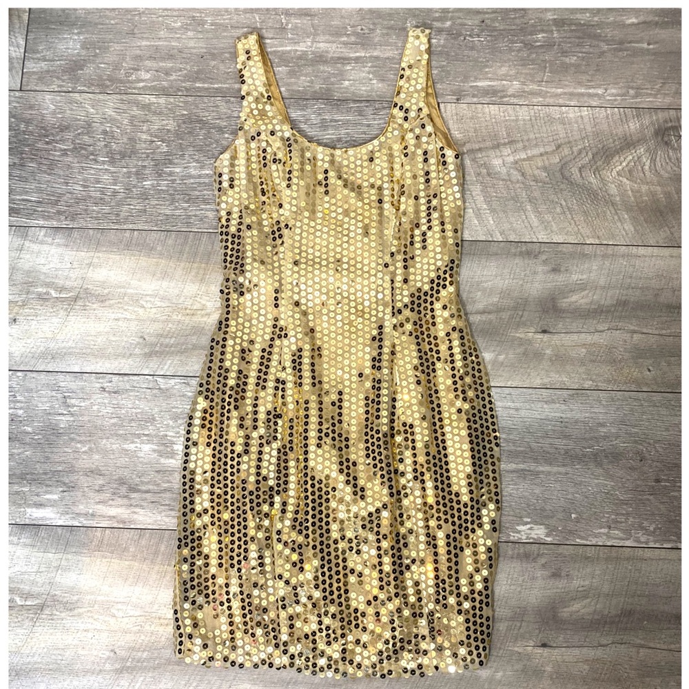 Roberta 1990’s vintage gold sequin dress